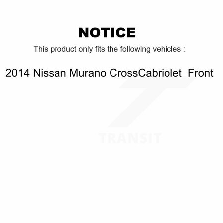 Transit Auto Front Hub Bearing Assembly And Link Kit For 2014 Nissan Murano CrossCabriolet K77-100416